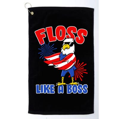 4th Of July Floss Like A Boss Eagle Golf Towel