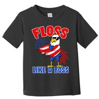 4th Of July Floss Like A Boss Eagle Toddler T-Shirt