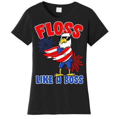 4th Of July Floss Like A Boss Eagle Women's T-Shirt