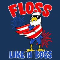 4th Of July Floss Like A Boss Eagle Infant Baby Jersey Bodysuit