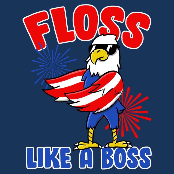 4th Of July Floss Like A Boss Eagle Infant Baby Jersey Bodysuit