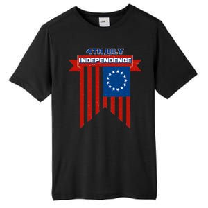 4th Of July Independence American Flag  Tall Fusion ChromaSoft Performance T-Shirt