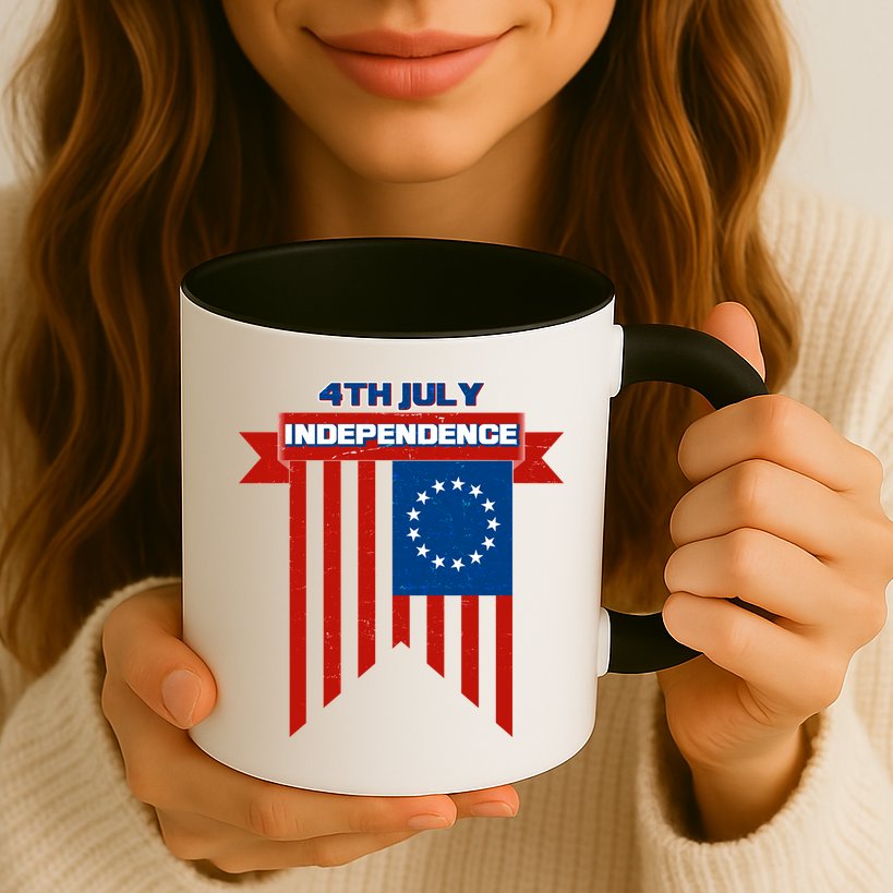 4th Of July Independence American Flag  Mug