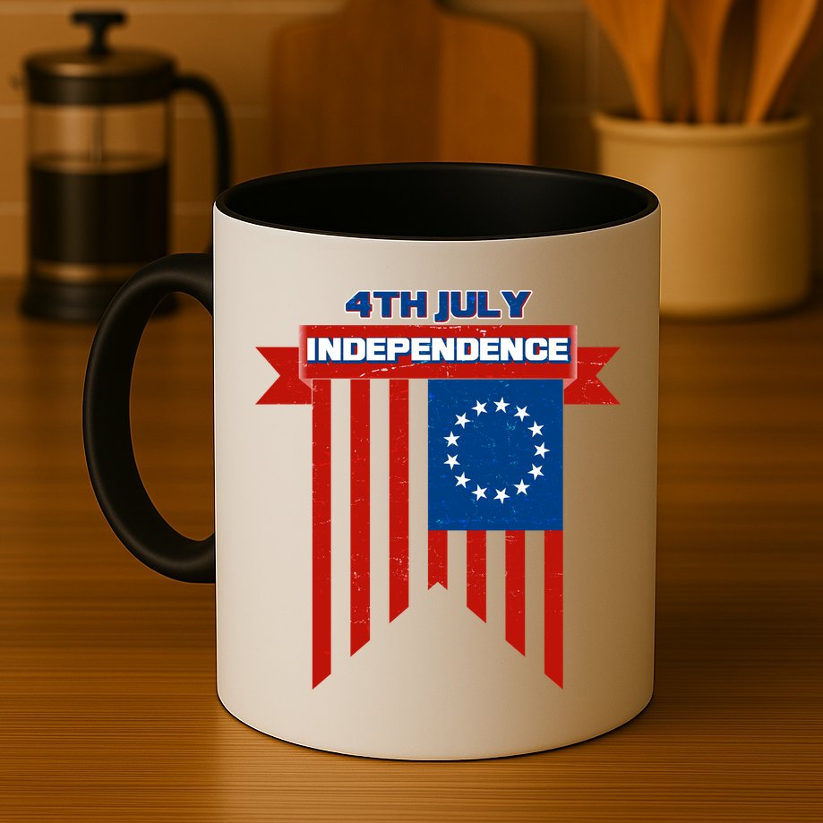 4th Of July Independence American Flag  Mug