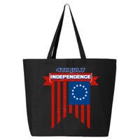 4th Of July Independence American Flag  25L Jumbo Tote