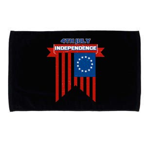 4th Of July Independence American Flag  Microfiber Hand Towel