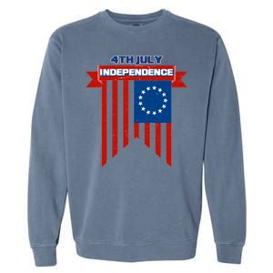 4th Of July Independence American Flag  Garment-Dyed Sweatshirt