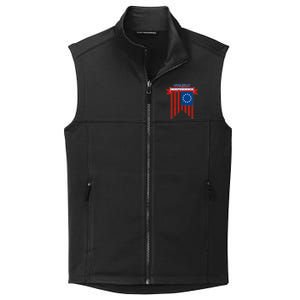 4th Of July Independence American Flag  Collective Smooth Fleece Vest