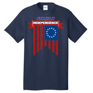 4th Of July Independence American Flag  Tall T-Shirt