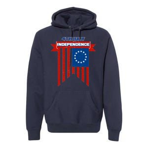 4th Of July Independence American Flag  Premium Hoodie