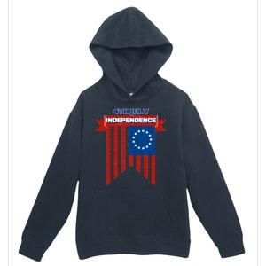 4th Of July Independence American Flag  Urban Pullover Hoodie