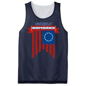 4th Of July Independence American Flag  Mesh Reversible Basketball Jersey Tank