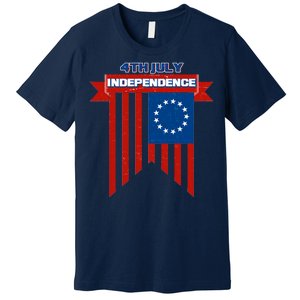 4th Of July Independence American Flag  Premium T-Shirt