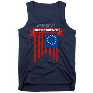 4th Of July Independence American Flag  Tank Top