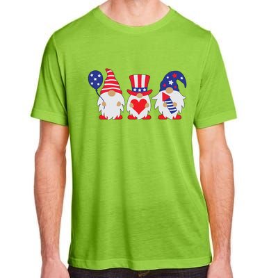 4th of July Lawn Gnomes USA Adult ChromaSoft Performance T-Shirt