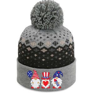 4th of July Lawn Gnomes USA The Baniff Cuffed Pom Beanie