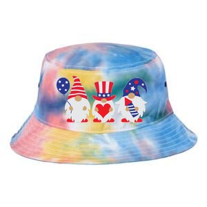 4th of July Lawn Gnomes USA Tie Dye Newport Bucket Hat