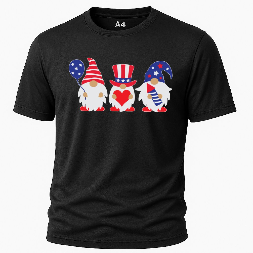 4th of July Lawn Gnomes USA Performance Shirt