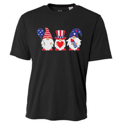 4th of July Lawn Gnomes USA Cooling Performance Crew T-Shirt