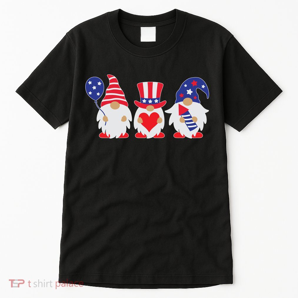 4th of July Lawn Gnomes USA Tall T-Shirt