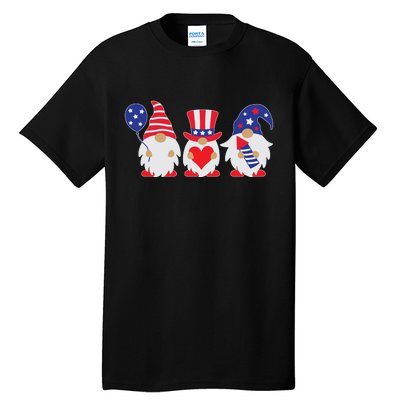 4th of July Lawn Gnomes USA Tall T-Shirt