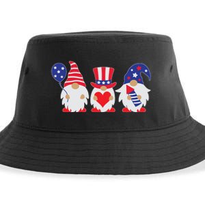 4th of July Lawn Gnomes USA Sustainable Bucket Hat