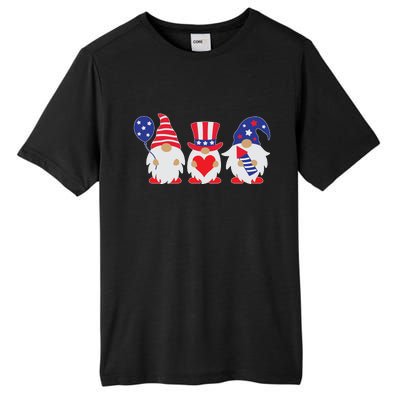 4th of July Lawn Gnomes USA Tall Fusion ChromaSoft Performance T-Shirt