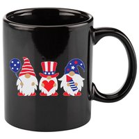 4th of July Lawn Gnomes USA 11oz C Handle Ceramic Mug