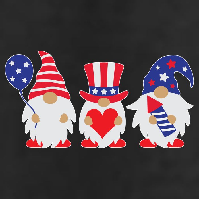4th of July Lawn Gnomes USA 11oz C Handle Ceramic Mug