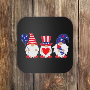 4th of July Lawn Gnomes USA Coaster