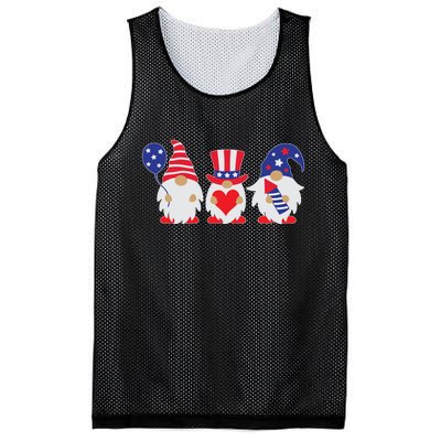 4th of July Lawn Gnomes USA Mesh Reversible Basketball Jersey Tank