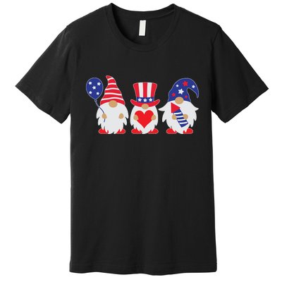 4th of July Lawn Gnomes USA Premium T-Shirt