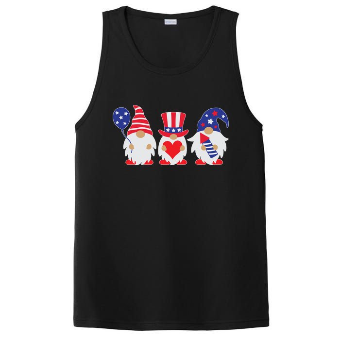 4th of July Lawn Gnomes USA PosiCharge Competitor Tank