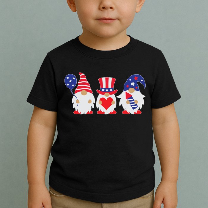 4th of July Lawn Gnomes USA Toddler T-Shirt