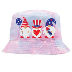 4th of July Lawn Gnomes USA Tie-Dyed Bucket Hat