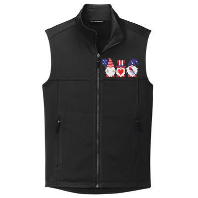 4th of July Lawn Gnomes USA Collective Smooth Fleece Vest