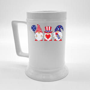 4th of July Lawn Gnomes USA Beer Stein