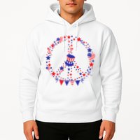 4th Of July Patriotic Peace Sign Hoodie