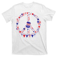 4th Of July Patriotic Peace Sign T-Shirt