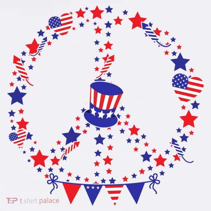 4th Of July Patriotic Peace Sign Mesh Reversible Basketball Jersey Tank