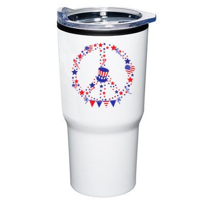 4th Of July Patriotic Peace Sign Tumbler