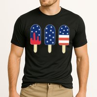 4th of July Popsicle Red White Blue American Flag Cooling Performance Crew T-Shirt
