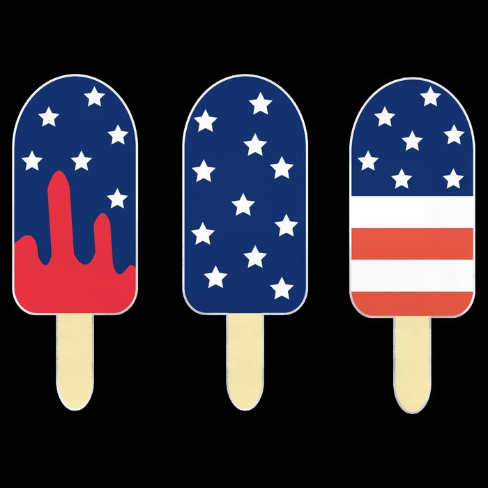 4th of July Popsicle Red White Blue American Flag Cooling Performance Crew T-Shirt