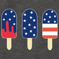 4th of July Popsicle Red White Blue American Flag Vector Backpack
