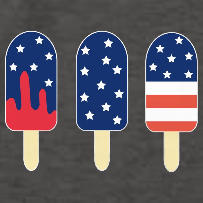 4th of July Popsicle Red White Blue American Flag Vector Backpack