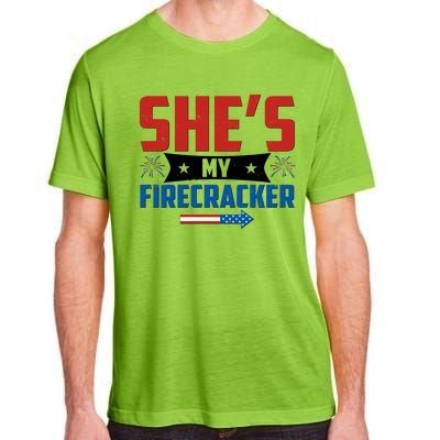 4th of July She's My Firecracker Matching Shirt Adult ChromaSoft Performance T-Shirt