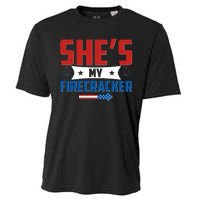 4th of July She's My Firecracker Matching Shirt Cooling Performance Crew T-Shirt