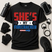 4th of July She's My Firecracker Matching Shirt Performance Shirt