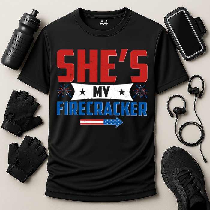 4th of July She's My Firecracker Matching Shirt Performance Shirt