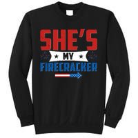 4th of July She's My Firecracker Matching Shirt Sweatshirt